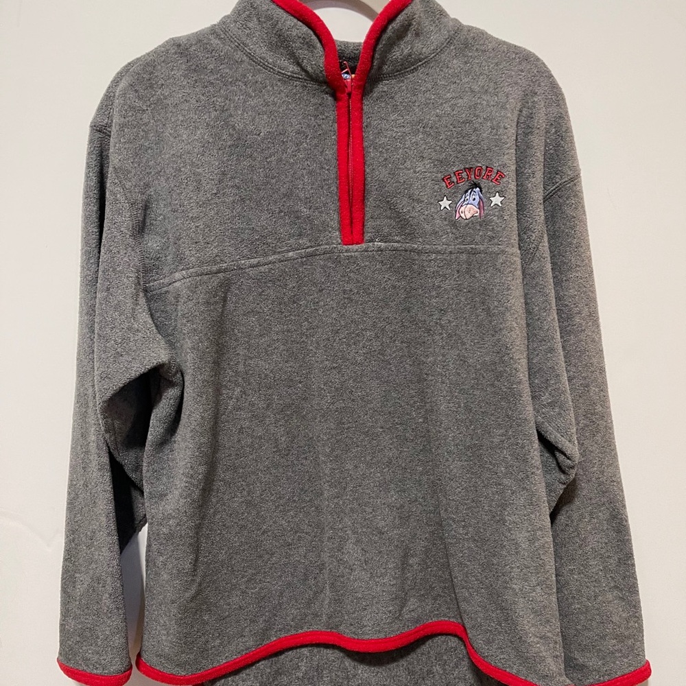Vintage Eeyore quarter zip fleece